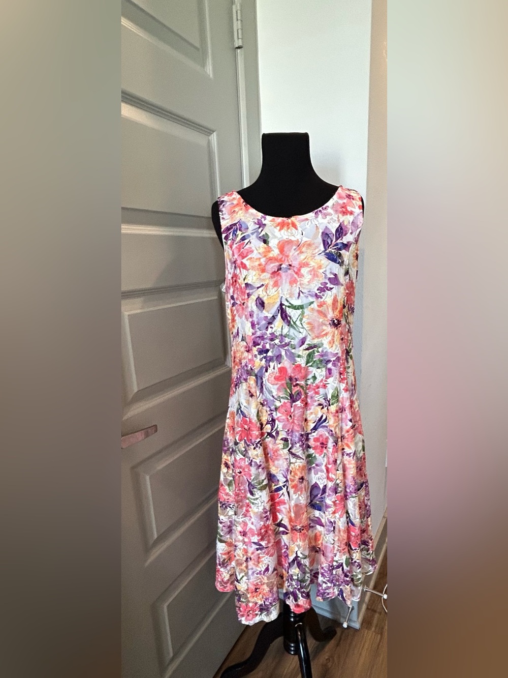 Perceptions New York Floral Lace Fit & Flare A-Line Fully Line Dress